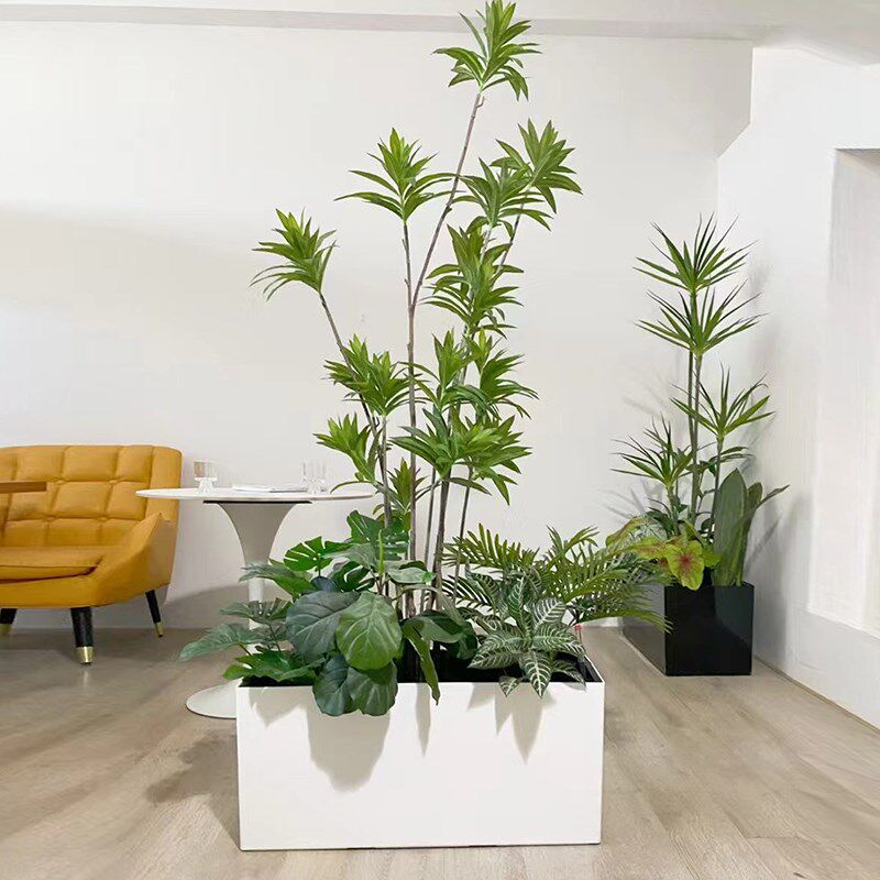 隔断种植箱长方形自动吸水懒人阳台花箱花槽长条型门店绿植大花盆