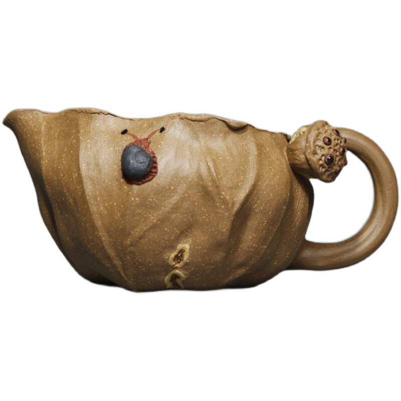 宜兴原矿紫砂公杯小号分茶器段泥茶漏茶海茶滤茶具直口公道杯