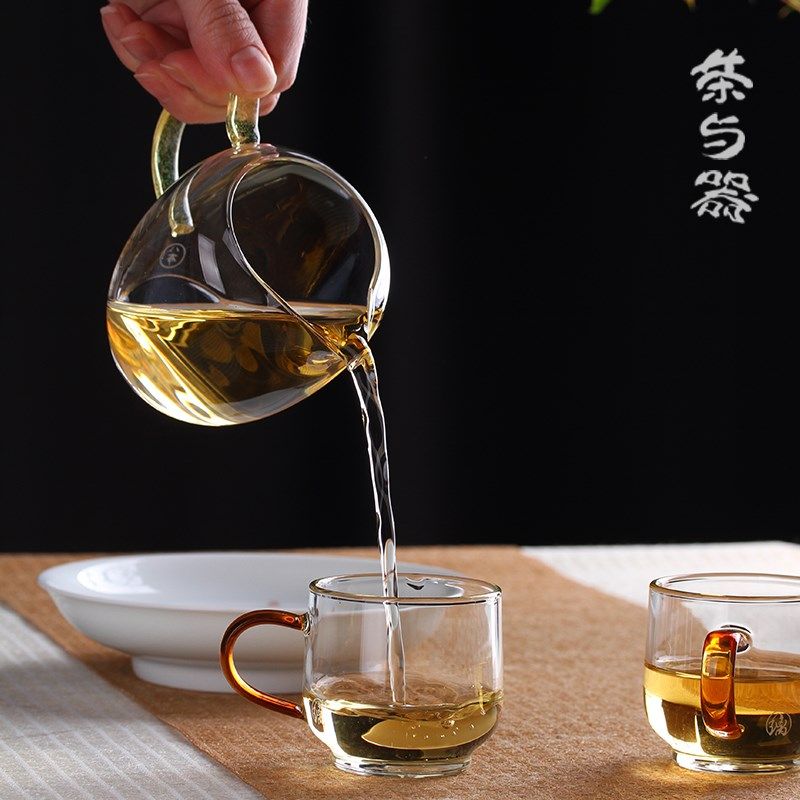创品玻璃公道杯星空满怀匀杯高硼硅耐热茶盅公杯分茶器