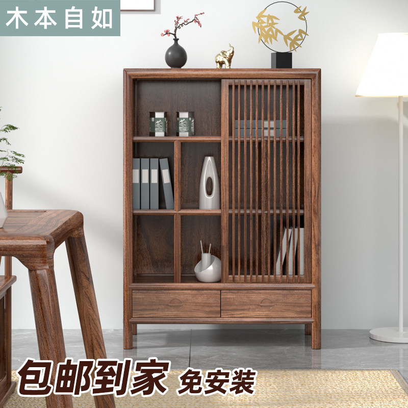 北方老榆木茶水柜餐边柜子客厅茶水台茶叶柜一体茶边柜实木置物柜