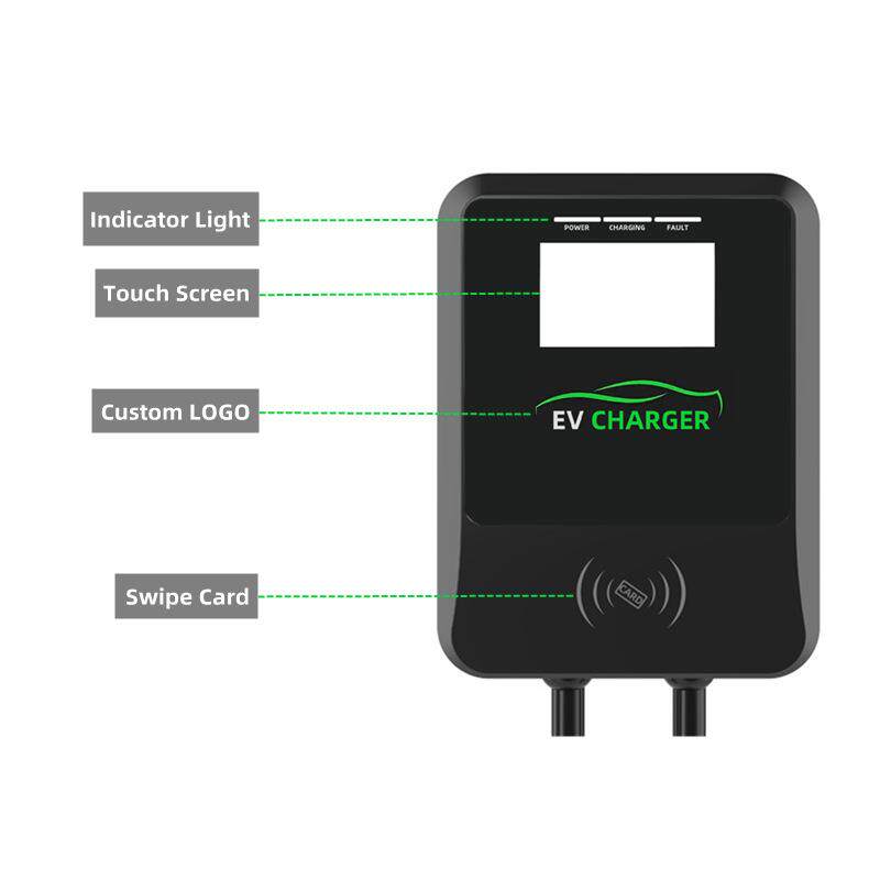 家用商用7KW交流充电桩 新能源汽车充电桩 立柱壁挂式充电桩