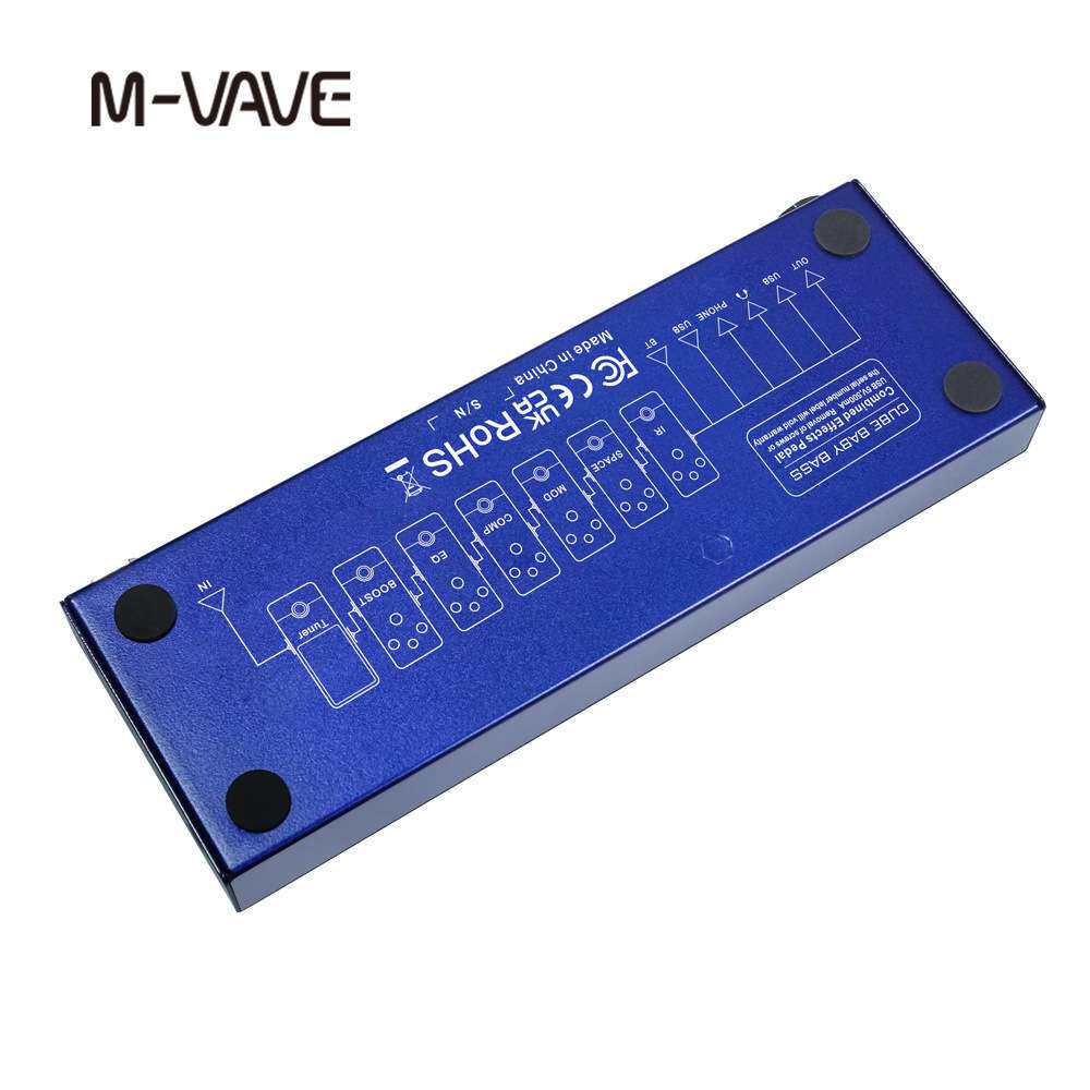 M-VAVE CUBE BABY  BASS 电贝斯可充电单块组合效果器延迟合唱混