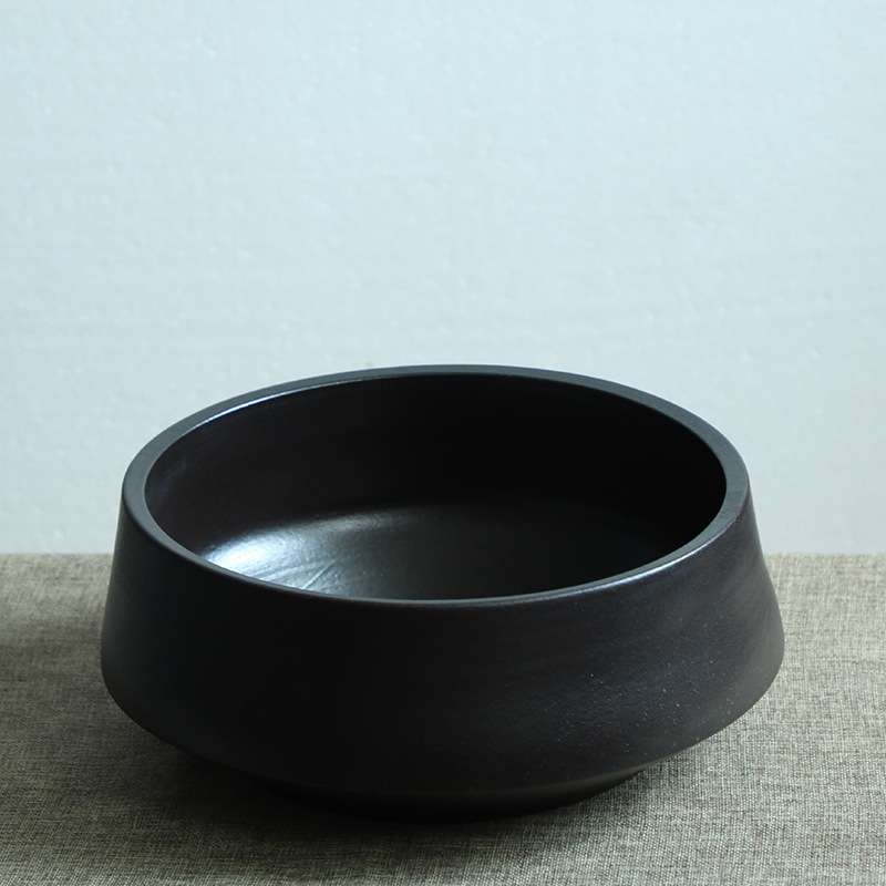手工粗陶茶台花瓶日式花器陶瓷禅意古典餐桌摆件家居复古花插