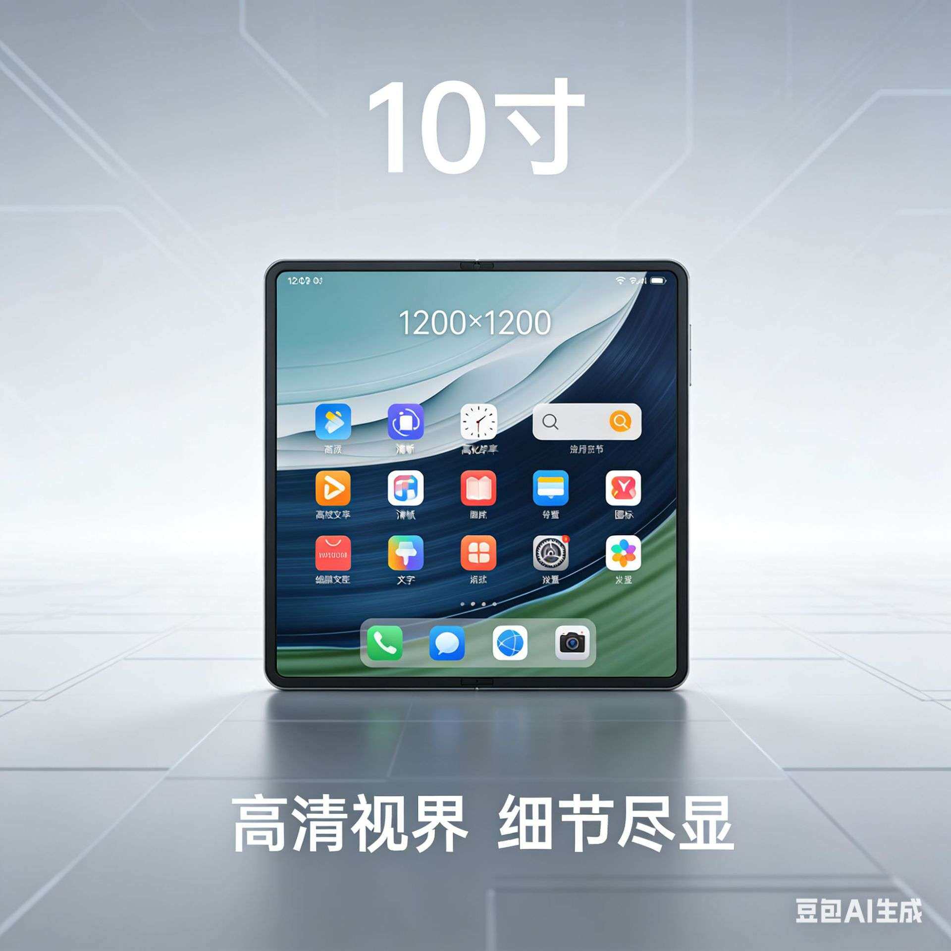10寸正方形液晶屏，分辨率：1200*1200 1：1显示   1000亮度