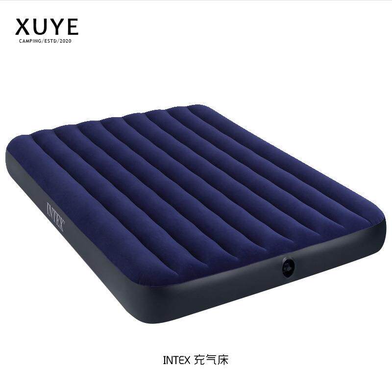 INTEX户外露营便携式单双人可折叠植绒充气床 家用午休车载气床垫