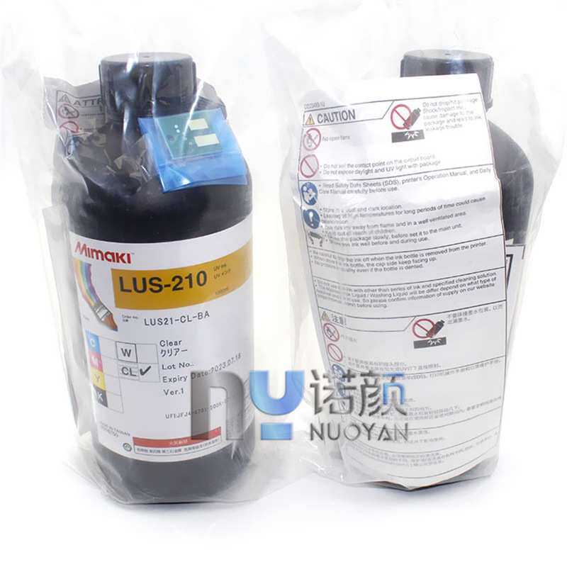 原装进口MIMAKI LUS-210UV固化油墨UJV100-160带芯片1L装墨水