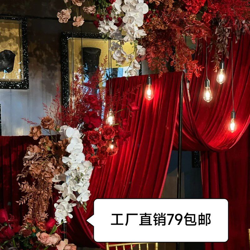 婚庆道具爱迪生灯泡吊灯复古灯串商场美陈悬吊式天花板装饰婚礼迎