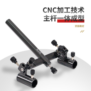 龙王恨铝镁合金钓箱钓椅钓台通用双炮台支架架座加厚渔具专用配件