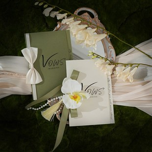 结婚誓言卡婚礼高级简约一对新娘新郎发言宣誓卡誓词父母致辞手卡