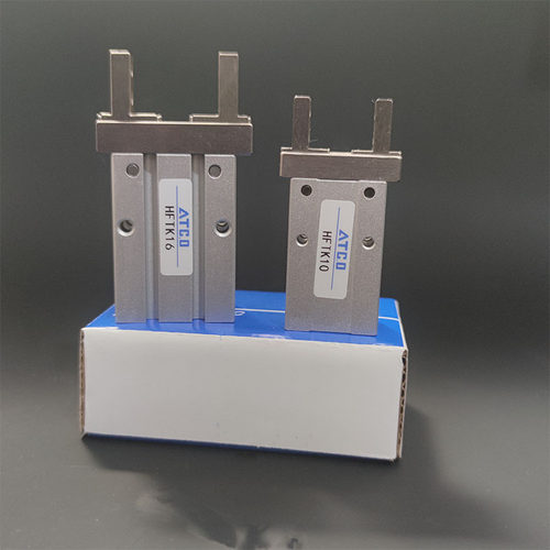 气动手指气缸单双动常开常闭HFSK10/16/HFTK20/25/32/40平行气爪6