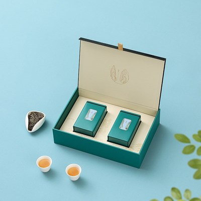 新款茶叶包装礼盒装空盒日照绿茶包装盒半斤茶叶铁罐龙井包装盒子