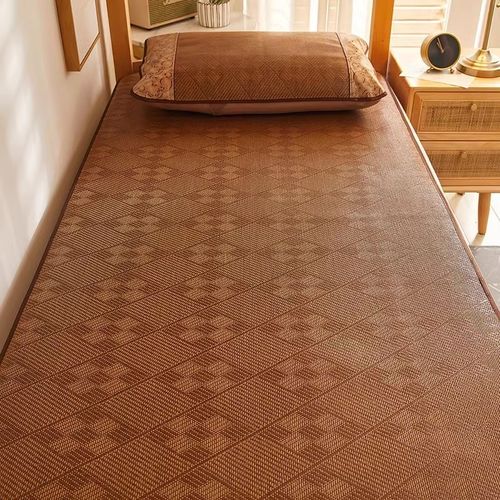 凉席竹席冰丝席夏季学生宿舍单人2025新款席子冬夏两用双面可折叠