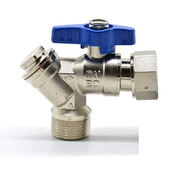 4分6分壁挂炉用角阀带过滤器角阀内牙活接三通角阀水管铜配件1620