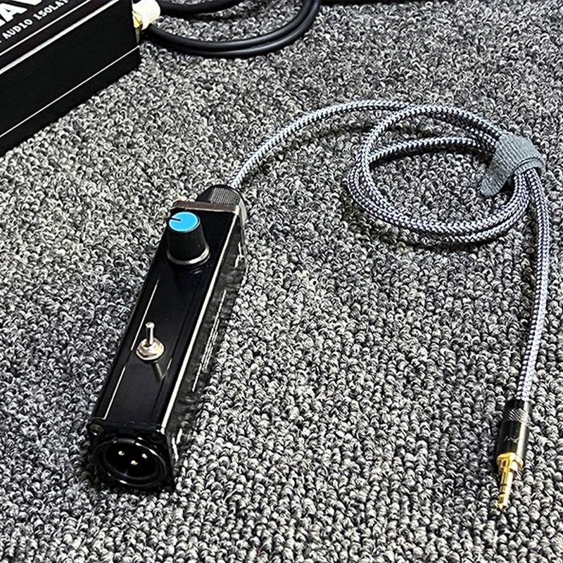 音频隔消器流.5转卡侬离除电3声音响噪音共地隔离带调节音量控制