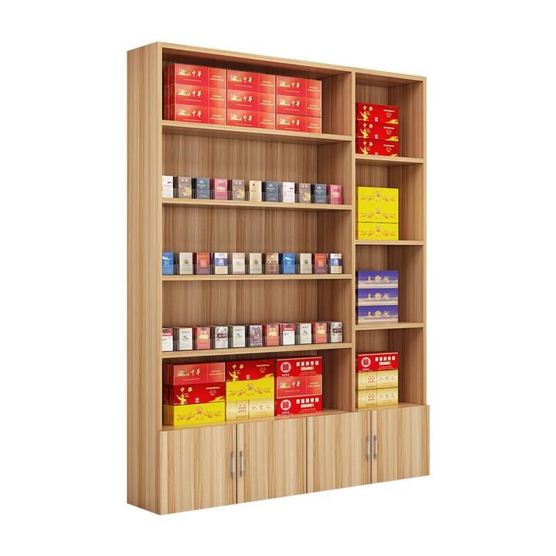 叶茶店货架展示架烟酒展柜多功列柜台多层货柜理发店产品陈能柜