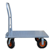 静音手推车平板车拖车钢板拉货车折叠小推车拉车推货车搬运车推车