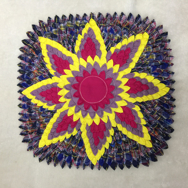 泰国手工拼布方形坐垫家居布艺藤椅垫沙发垫民族风莲花立体汽车垫,居家布艺,椅垫,淘宝优惠券,粉丝福利购,淘宝优惠卷