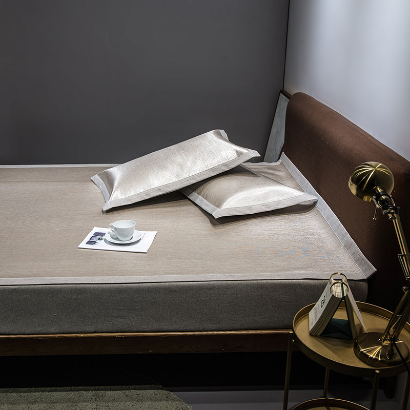 藤席三件套冰丝凉席单人1.2m1.8m双人1.5米可折叠加厚软席可水洗,床上用品,凉席/草席/麻席,淘宝优惠券,粉丝福利购,淘宝优惠卷