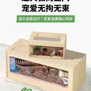 芦丁鸡宠物用品窝全套育雏箱大笼子饲养餐殖专大号造景木屋房装饰
