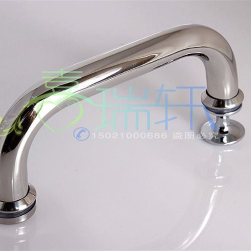 圆管淋浴房移门拉手浴室玻璃门拉手把手移门对装门把手145MM孔距