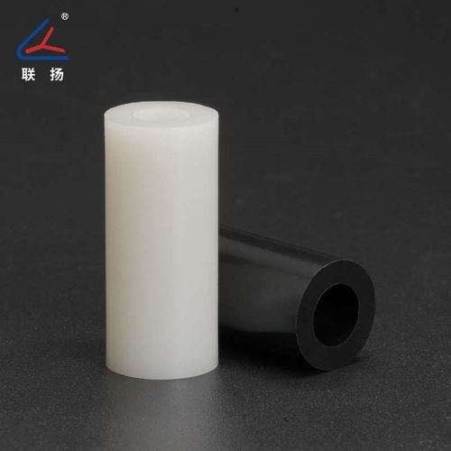 联扬13-10.5ABS直通柱 空心间隔柱塑料垫柱 圆体隔离柱绝缘柱黑