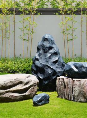 假山仿真石头摆件吊顶装饰花园太湖石装饰园林景观庭院落地摆件