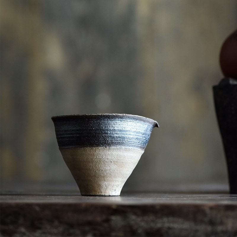 七月长 手工陶泥公道杯 鹰嘴分茶器 茶海茶道配件 手作茶具