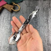 卡通鱼尾勺304不锈钢儿童勺创意宝宝吃饭勺喝汤勺子便捷调羹汤匙
