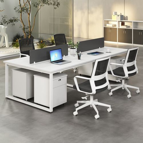 职员办公桌双人位员工位简约现代桌椅组合家具4/68屏风卡位电脑桌