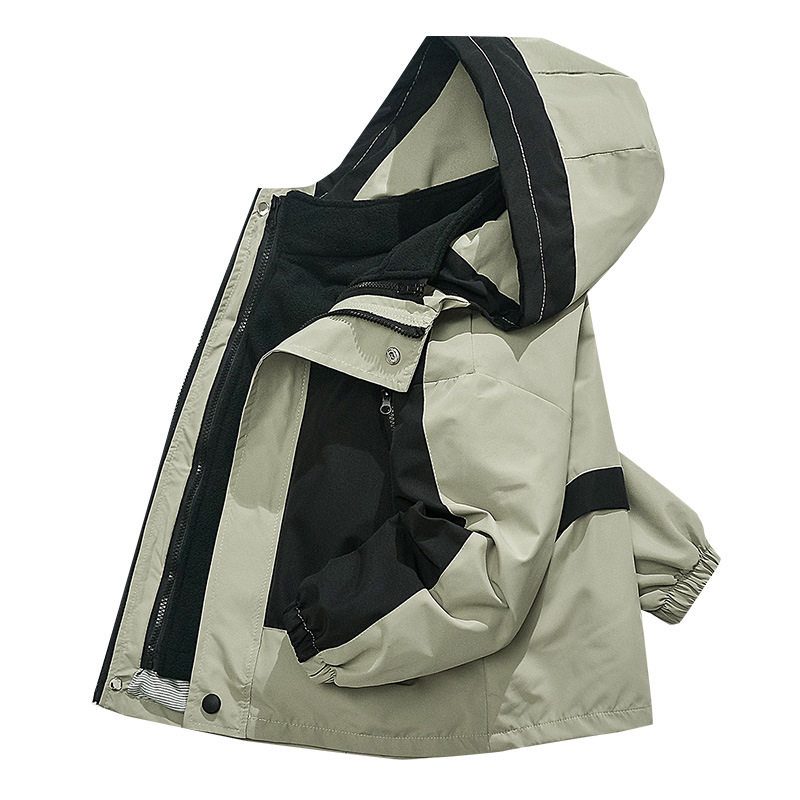 2025新款男童三合一冲锋衣摇粒绒内胆儿童防水外套春秋冬装中,童装/婴儿装/亲子装,儿童冲锋衣,淘宝优惠券,粉丝福利购,淘宝优惠卷