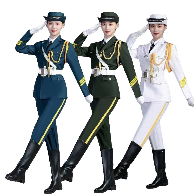 2026新款升旗仪式军鼓队表演服装护卫仪仗队护旗手礼服套装成人乐