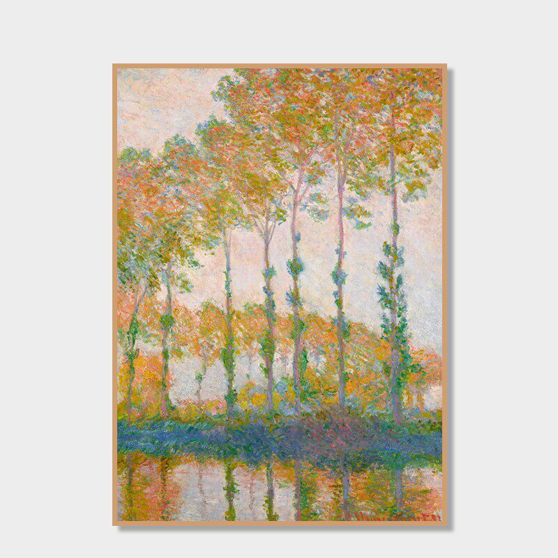 莫奈世界名油画美欧式印象高端风景手绘客餐厅玄关挂定制装饰674