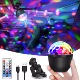 充电声控LED七彩旋转魔球灯KTV闪光灯家用宿舍DJ蹦迪灯汽车氛围灯