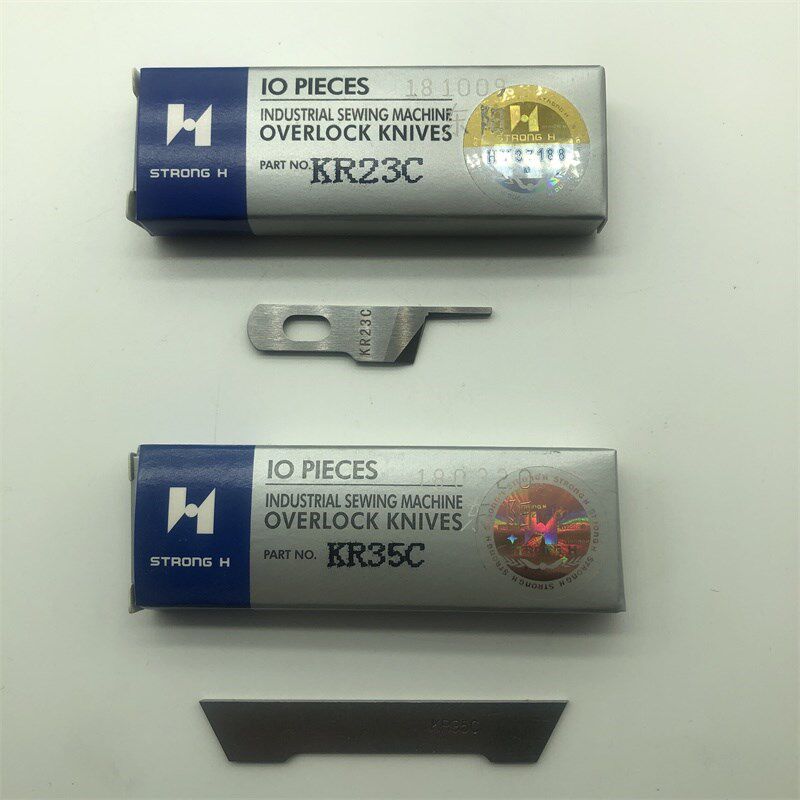 强信牌银箭757五线拷边机上下刀片 同步包缝机刀片KR23C/KR35C
