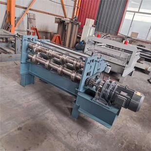 彩钢平板下料分条机铁皮板卷板分条机彩钢板胶轴1.3米分条机