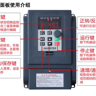 变频器AT3-0.75-1.5-2.2-4-5.5KW/380V三相电机减速机调速器