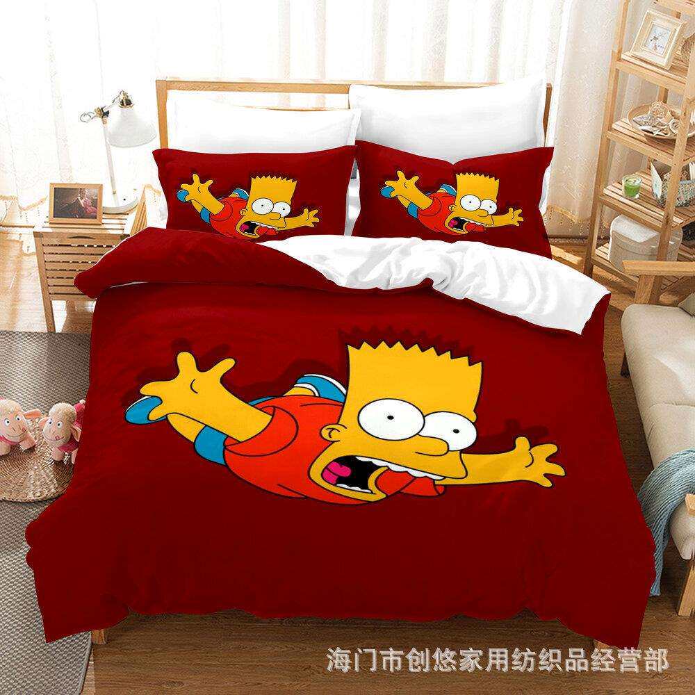 加厚套件东欧美3D数码印花被套三件套外贸跨境