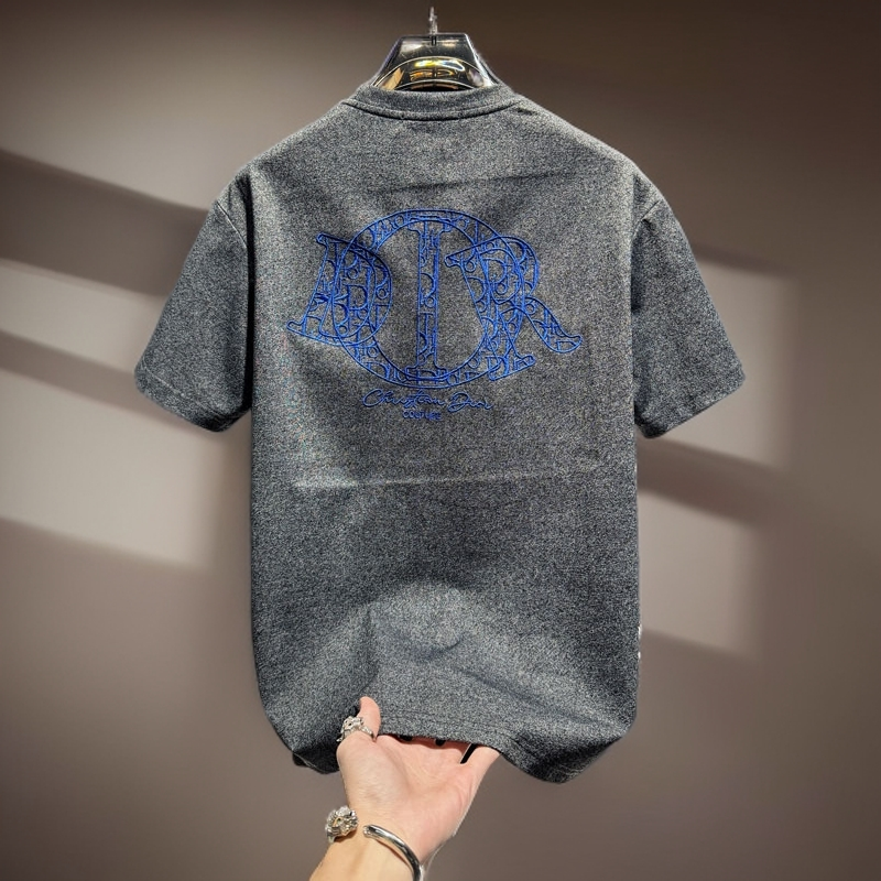 欧货高端刺绣短袖t恤男2026新款夏季潮牌轻奢时尚男装透气半袖