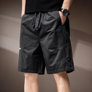 户外休闲运动短裤 山系潮流五分裤 男夏季 宽松大码 子男 薄款 高端美式