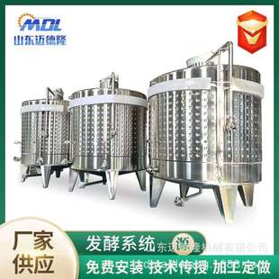 果酒发酵罐葡萄蓝莓酿酒设备白兰地蒸馏器大型红酒储存罐