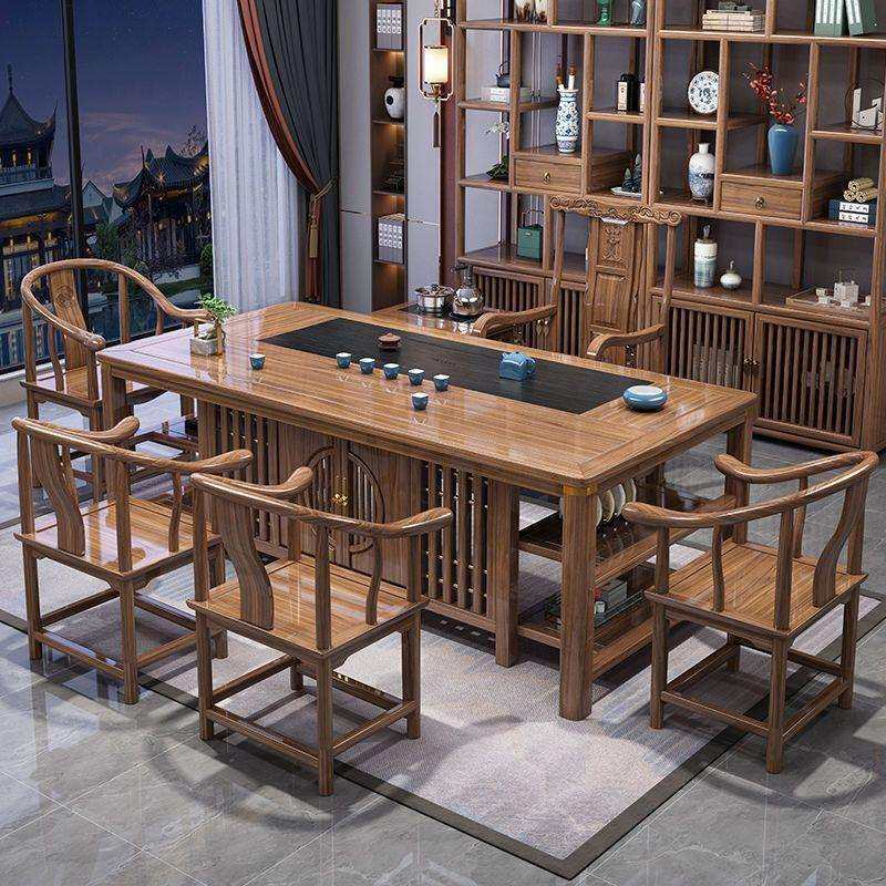 新中式实木茶桌椅组合新中式茶台办公室泡茶茶几家用茶具套装一体,模玩/动漫/周边/娃圈三坑/桌游,模型制作工具/辅料耗材,淘宝优惠券,粉丝福利购,淘宝优惠卷