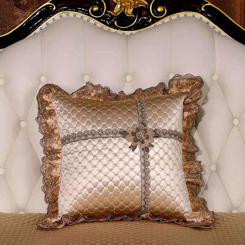 轻奢沙发靠垫正方形抱枕靠背垫罩抱枕套欧式客厅家用靠枕套不含芯