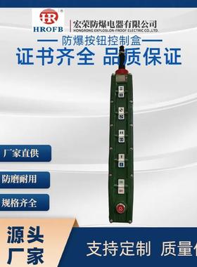 宏荣防爆电动葫芦手柄按钮开关控制按钮BAK41防爆按钮手柄有证