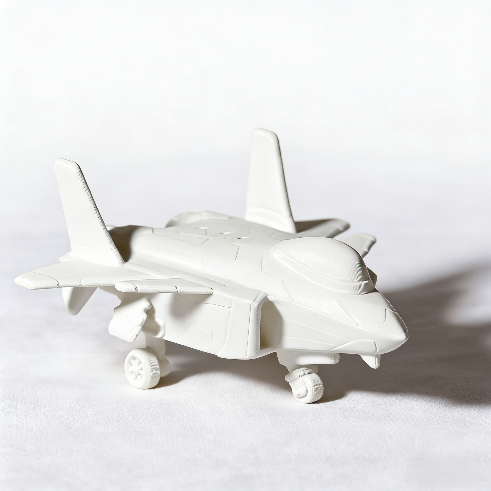Q版歼20战斗机模型3D打印飞机模型桌面摆件解压益智玩具装饰礼物