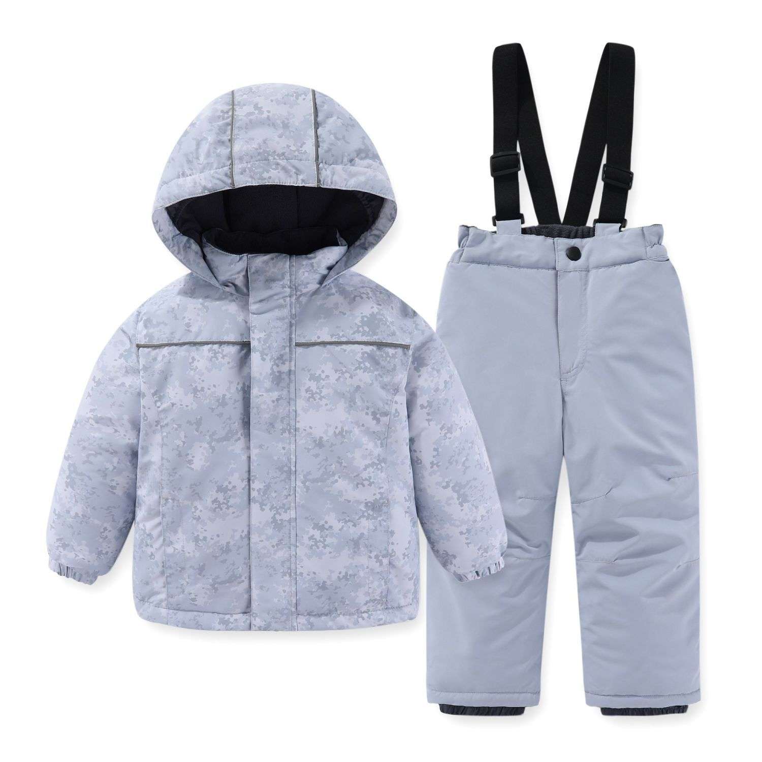 儿童冬季短款滑雪服套装户外防水贴膜加厚保暖宽松外贸厂家直发