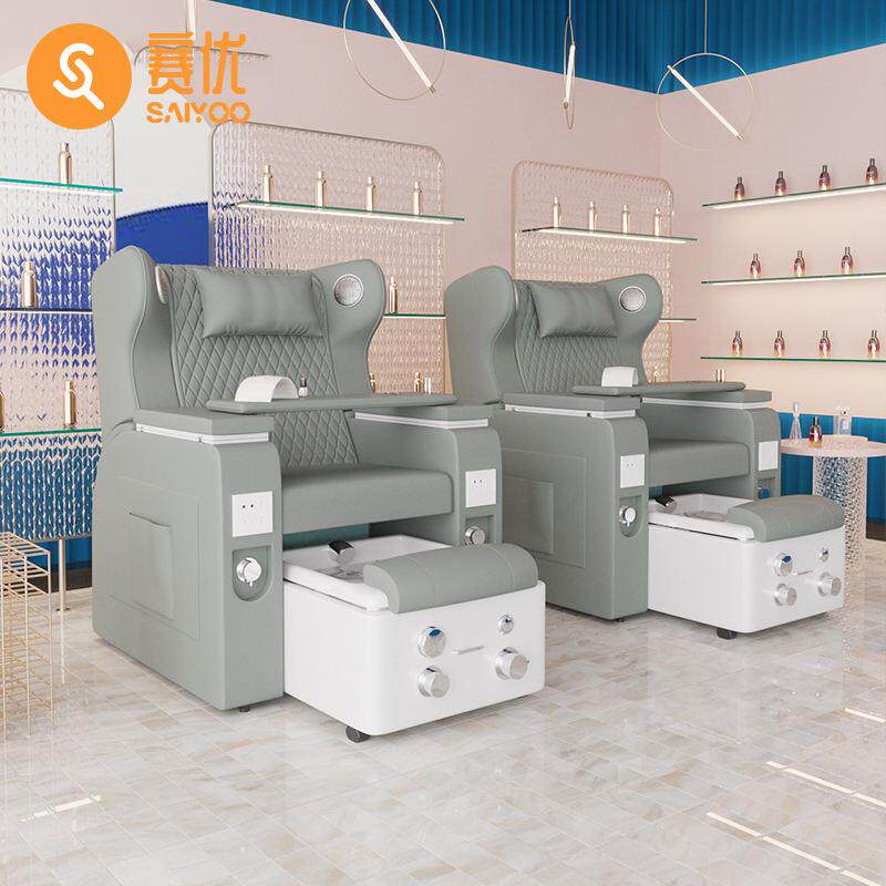 带音响美睫美甲沙发沐足椅Spa水疗店电动按摩美脚足浴足疗沙发椅