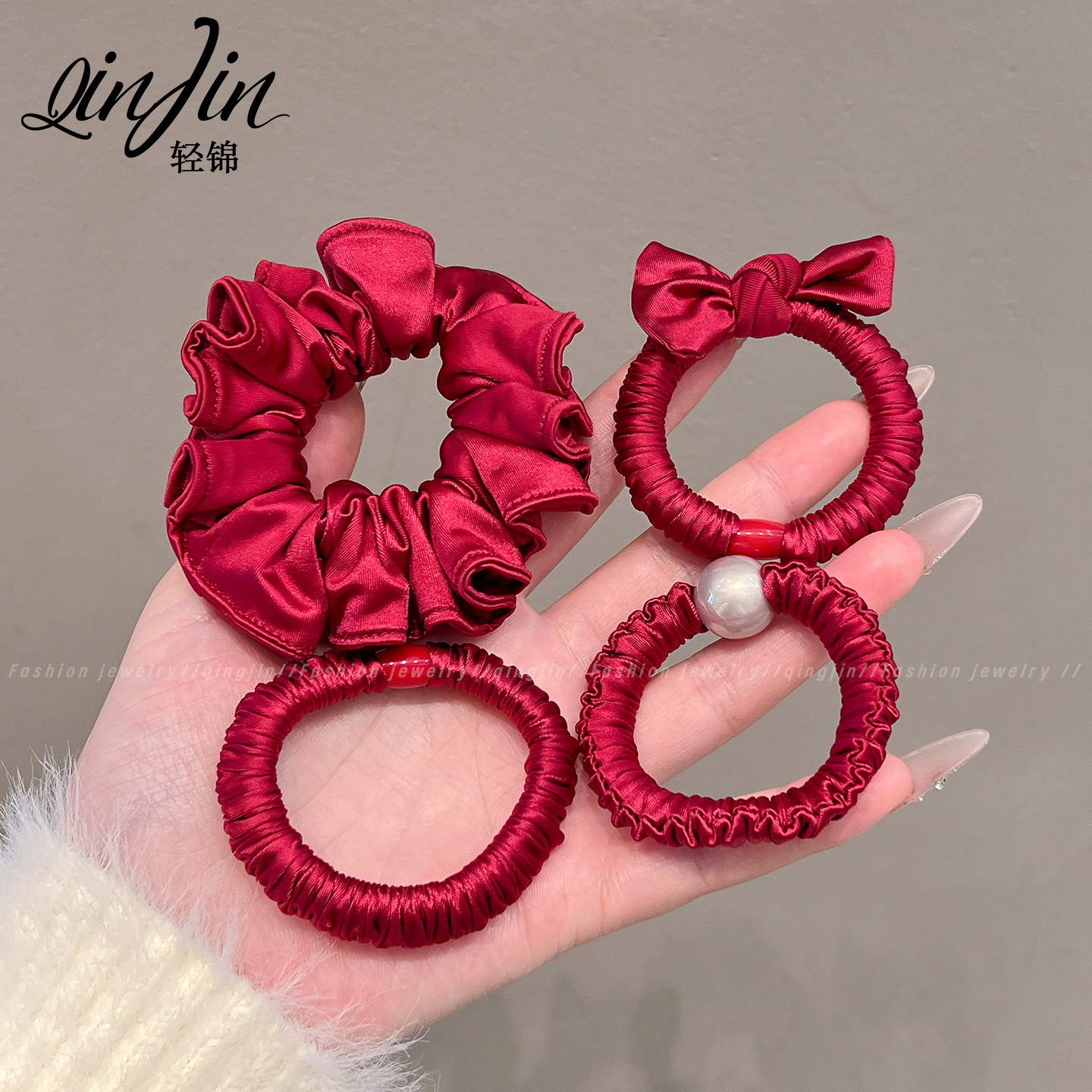 本命年红色头绳发圈女高弹力喜庆扎头发橡皮筋发饰扎马尾发绳皮套,饰品/流行首饰/时尚饰品新,发饰,淘宝优惠券,粉丝福利购,淘宝优惠卷