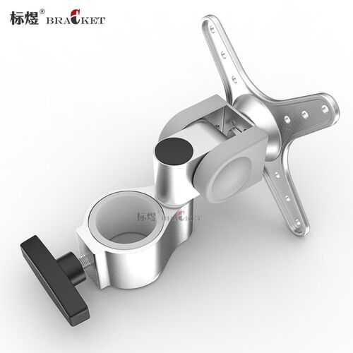 电脑显示器支架配件DIY适用于38mm圆管挂架可调节旋转套管金属架