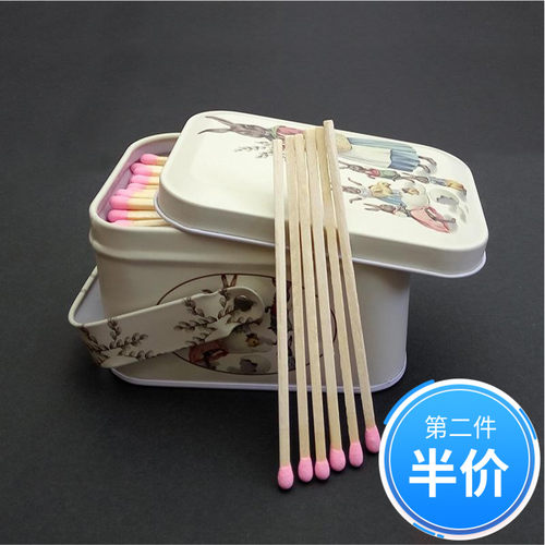 MATCHES创意个性 复古 加长10CM香薰蜡烛一次性安全火柴洋火 精装
