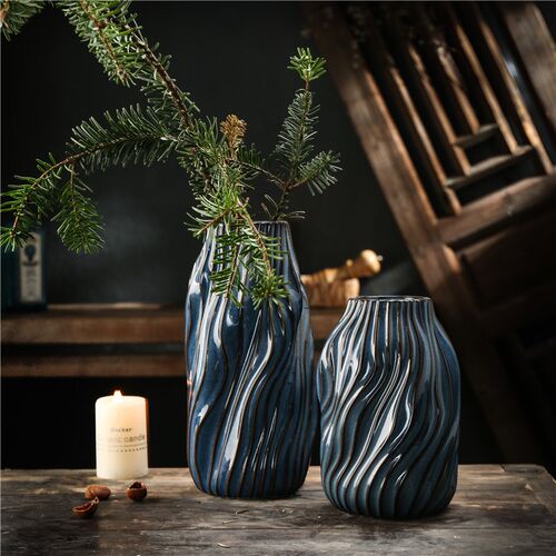 出口陶瓷鲜花插花瓶乔迁婚礼花瓶家居客厅桌面高档摆件百合干玫瑰